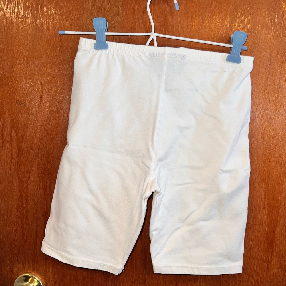 Women's White Bike Shorts - Picture 2 of 3